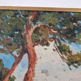 Elie Déchelle (1874-1937) - Oil on canvas - Landscape in Corsica - Signed