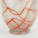 loetz klostermühle art deco glass VASE 1930s orange white and clear glass