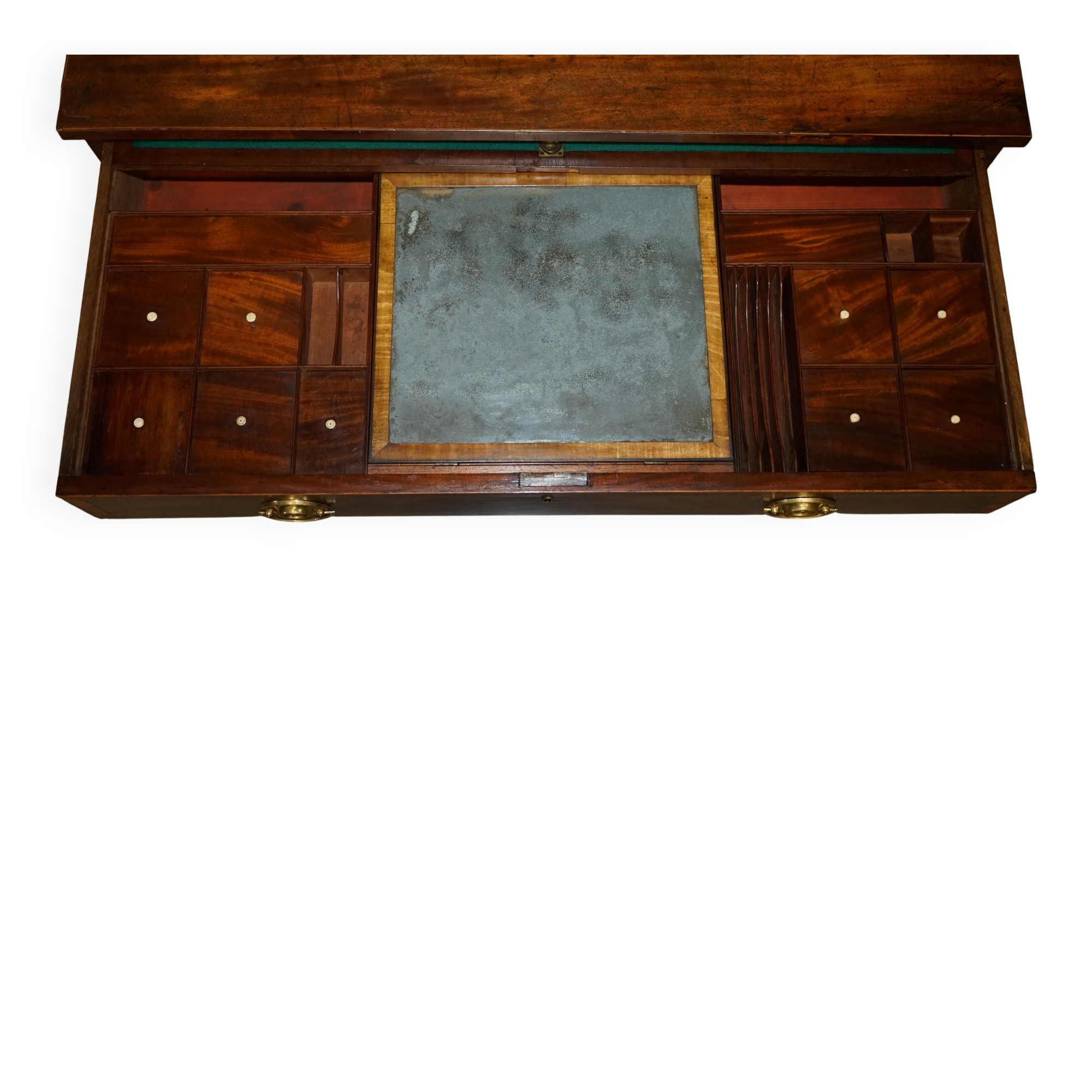 George III Georgian commode attributed to Gillows of Lancaster
