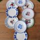 10 assiettes à dessert anciennes dépareillées 