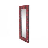Ceramic tile mirror by Oswald Tieberghien 1960 35.5x73cm