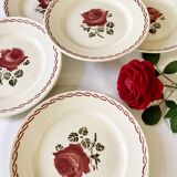 Assiettes à dessert, modèle Germaine, Badonviller