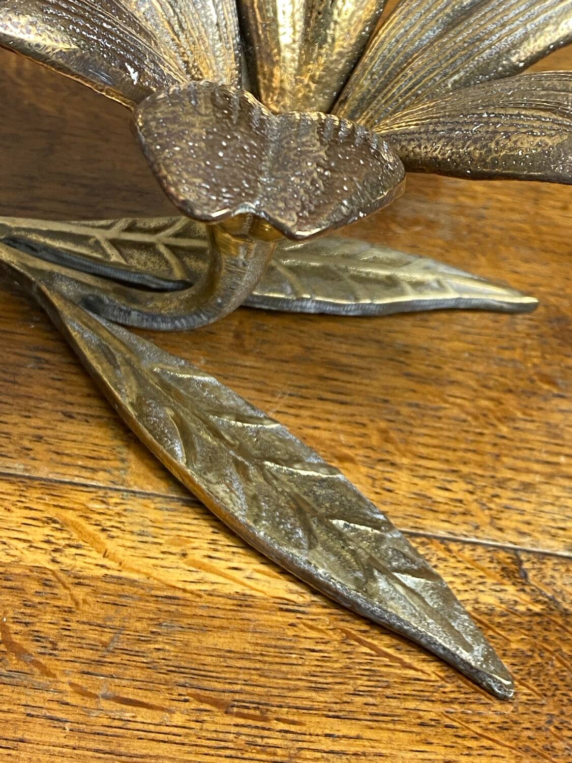 Bronze flower ashtray