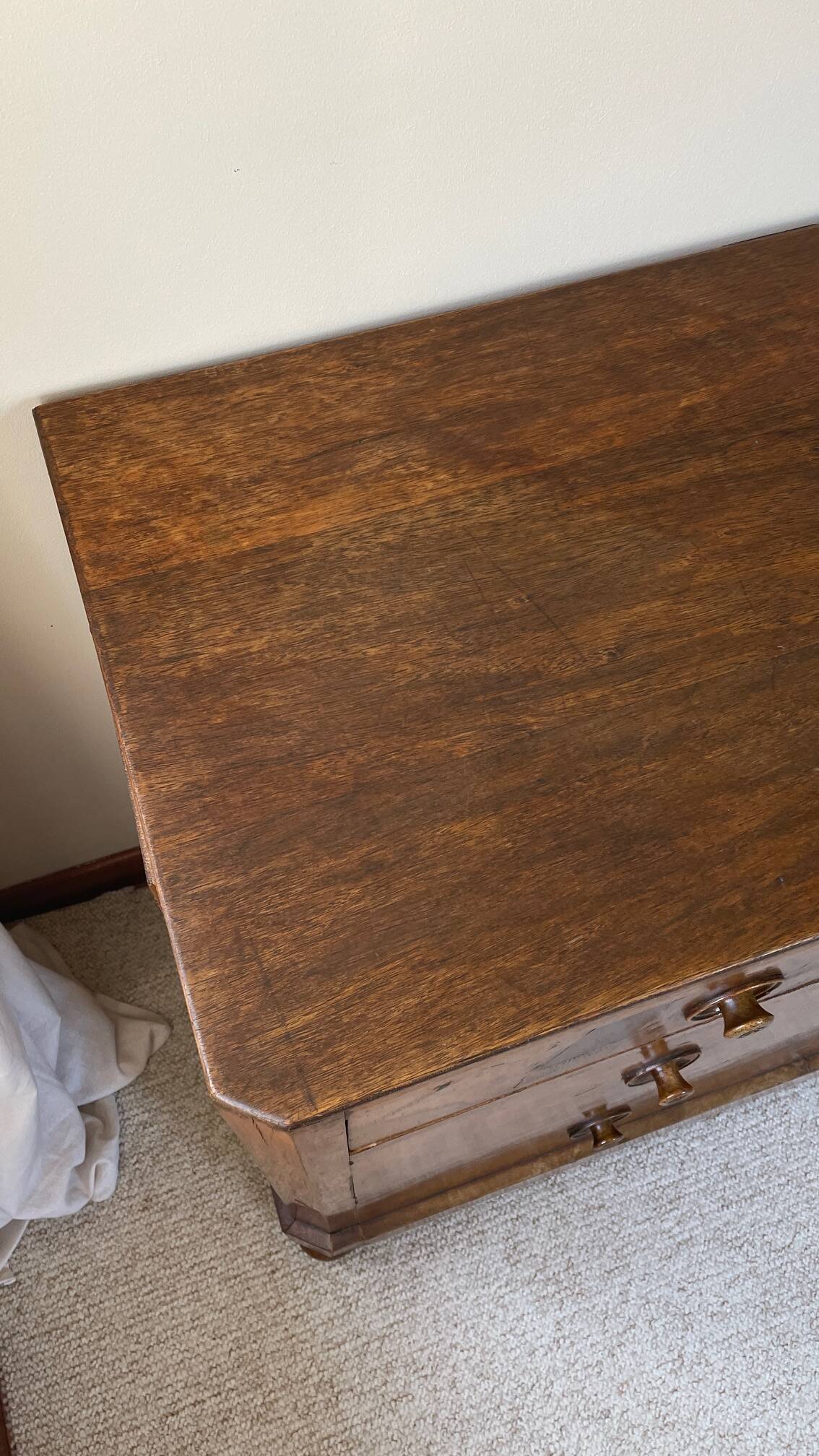 Antique Walnut and Solid Wood Commode