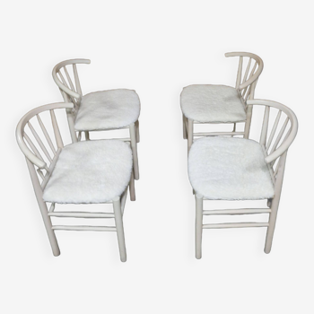 Set of 4 J-151 dining chairs by Erik Ole Jørgensen for Kvist, Denmark 1960s