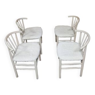 Ensemble de 4 chaises à repas J-151 par Erik Ole Jørgensen pour Kvist, Danemark 1960