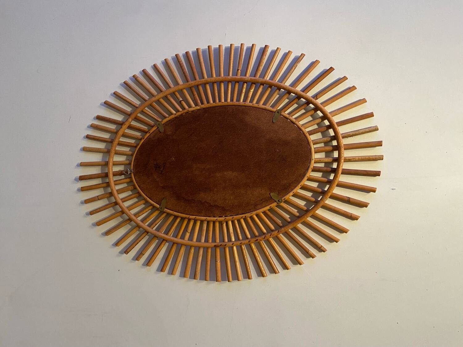 Rattan mirror