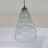 Suspension in blown glass Scandinavian design luminaire Art Deco ceiling light
