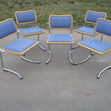 Set of Five Chairs, Italy, 1970s
