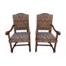 Paire de fauteuils style Louis XIII