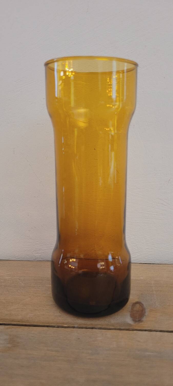 Amber glass vase, 1970s