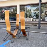 Series of 4 Chairs by Pietro Arosio for Airon 1980