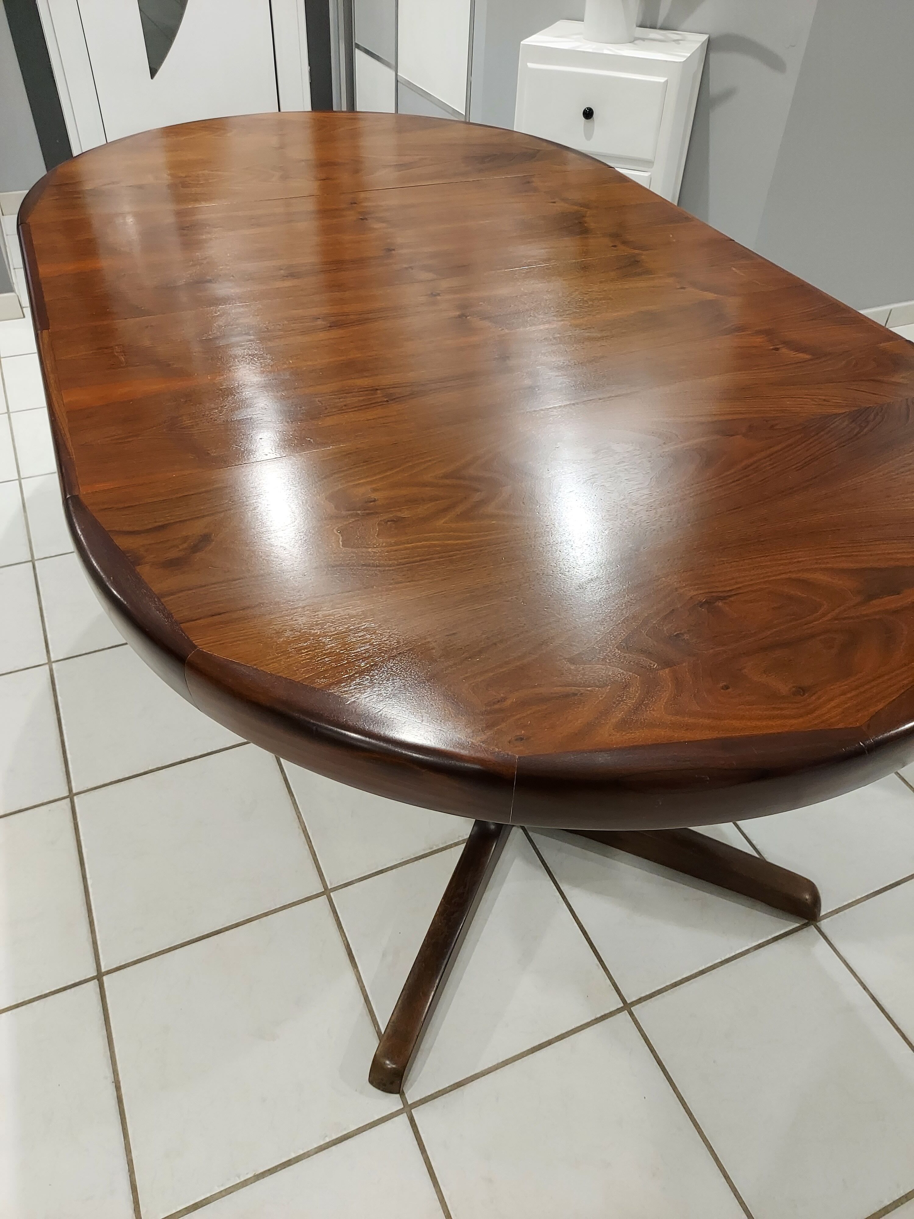 Extendable dining table baumann vintage 1970s baumann
