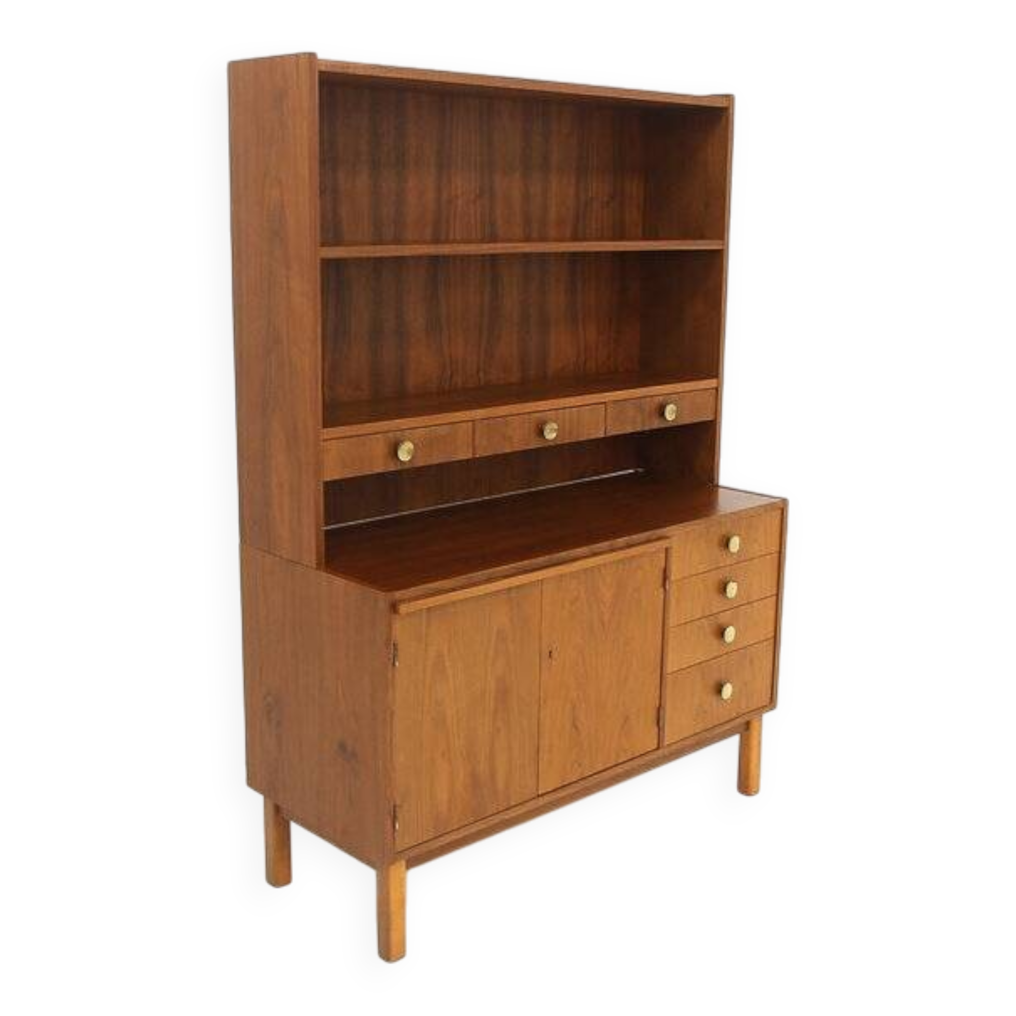 Scandinavian walnut secretary desk, Sweden, 1960