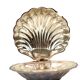 Vintage Scallop Shell Butter Dish Knife Silver Plated Metal Queen Anne