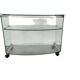 Bar cart/vintage cart in curved glass by Gallotti & Radice