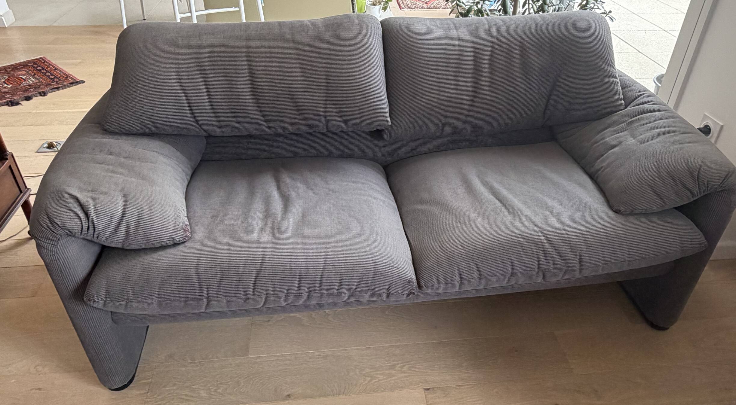 Vintage Cassina two-seater sofa
