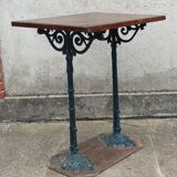 Ancienne table bistrot pied fonte