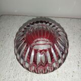 Crystal ball vase Val Saint Lambert