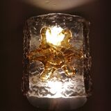 Lampe murale en verre murano « space age »