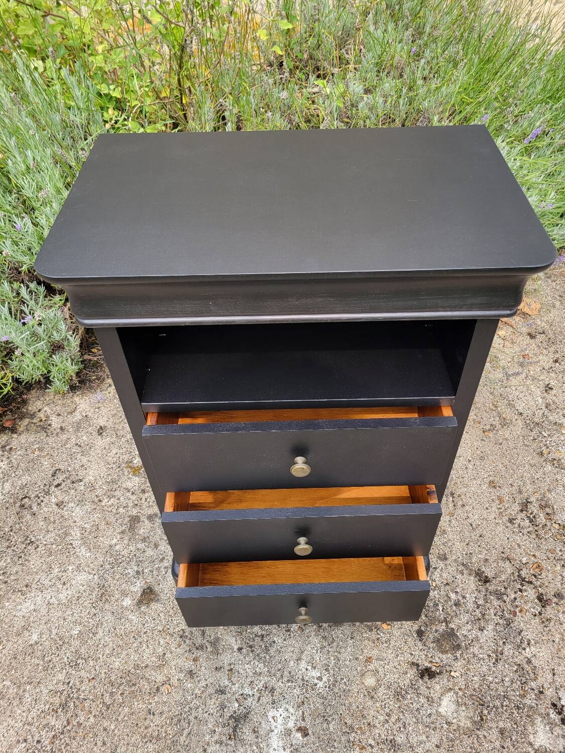 Louis Hilippe black chiffonier