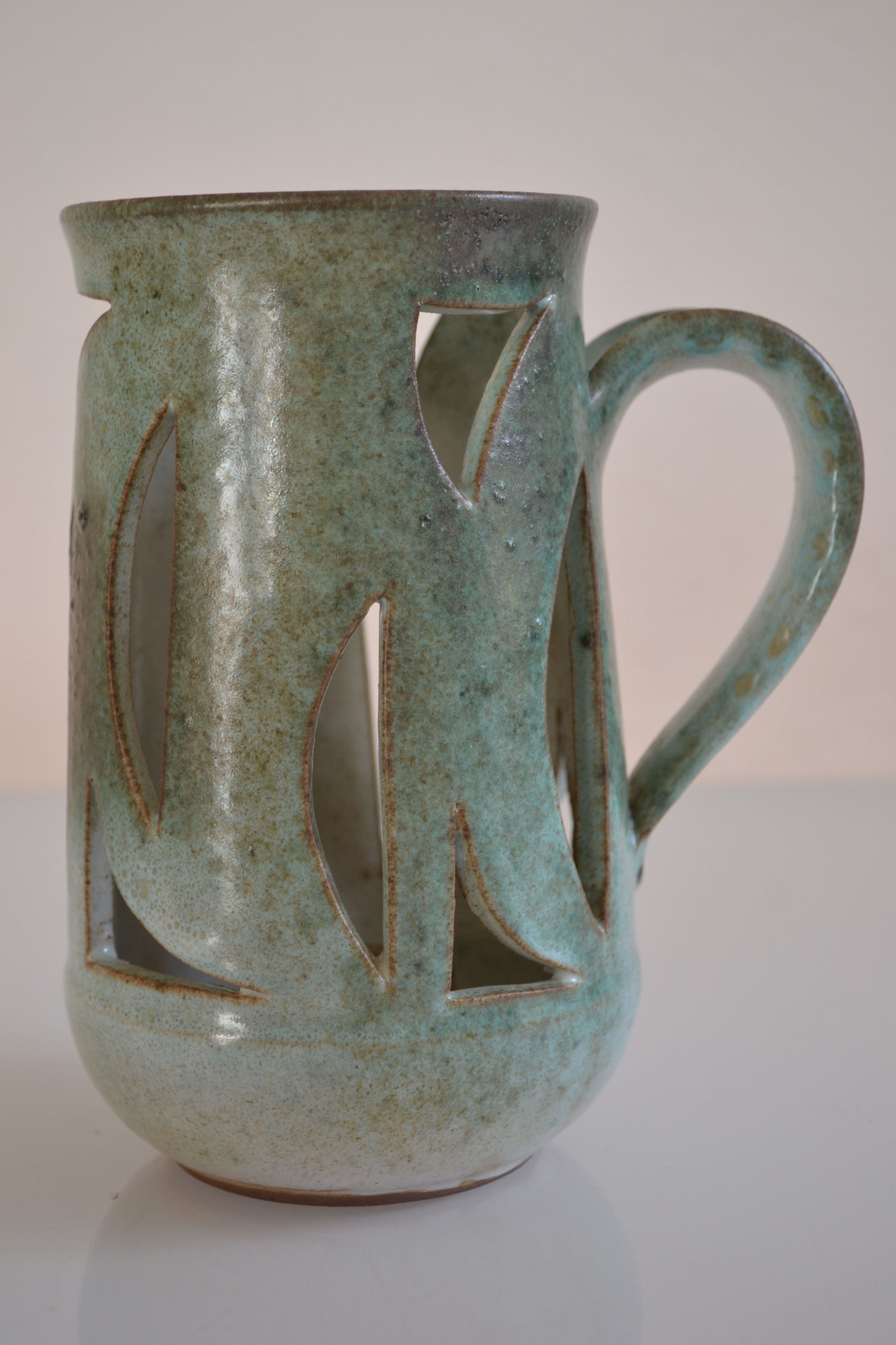 Openwork ceramic candle holder 50 charles voltz