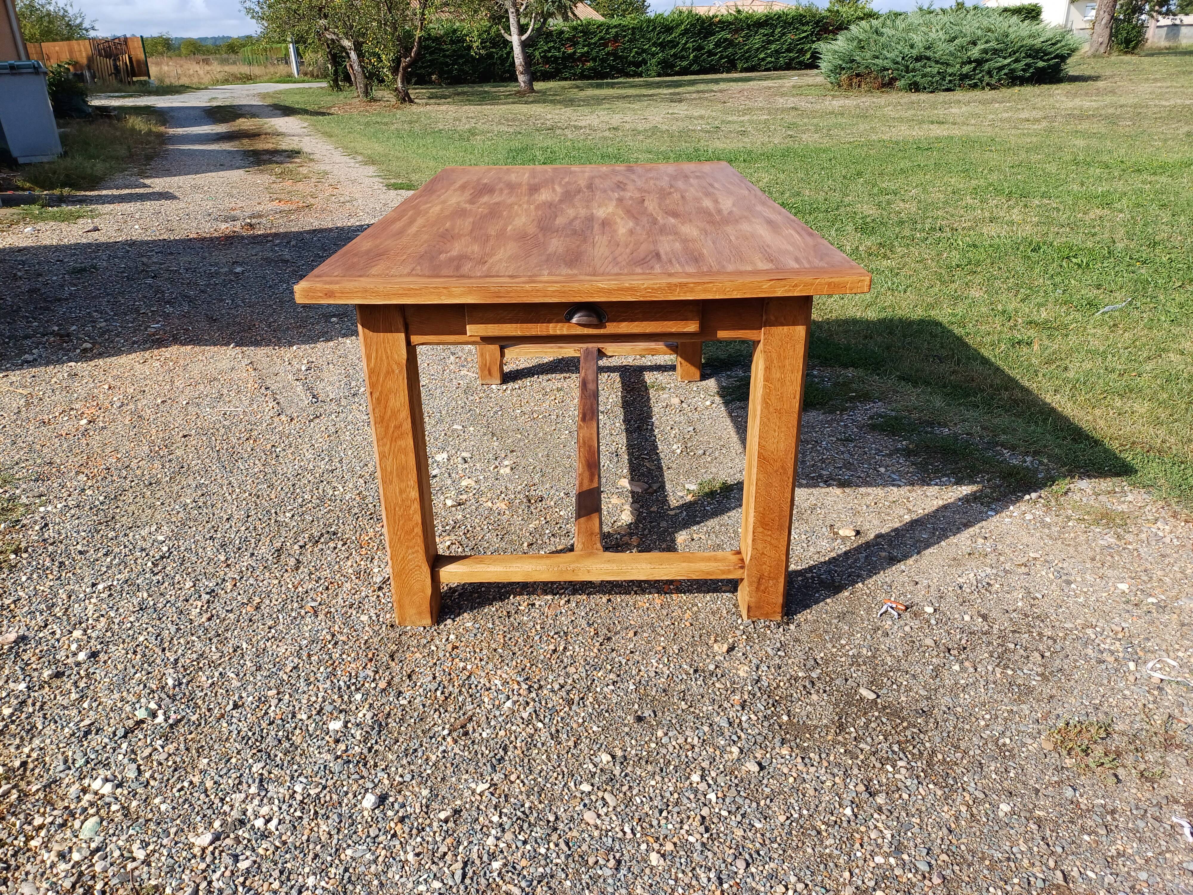 Oak farm table