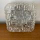 Antique Wall Lamp Ceiling Light Molded Glass + Vintage Metal Bracket #C384
