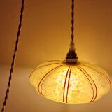 Clichy art deco glass walking lamp