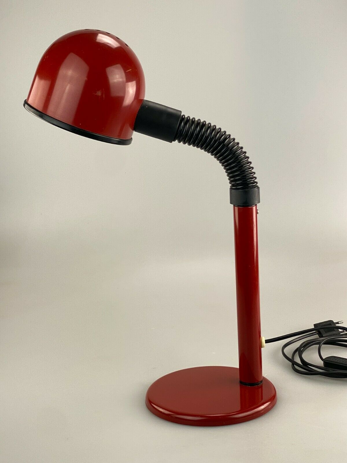 60s 70s Ball Lamp Lamp Light Red Table Lamp Space Age Design 60s 70s
