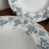 Set of 6 Maastricht earthenware soup plates, Clara model