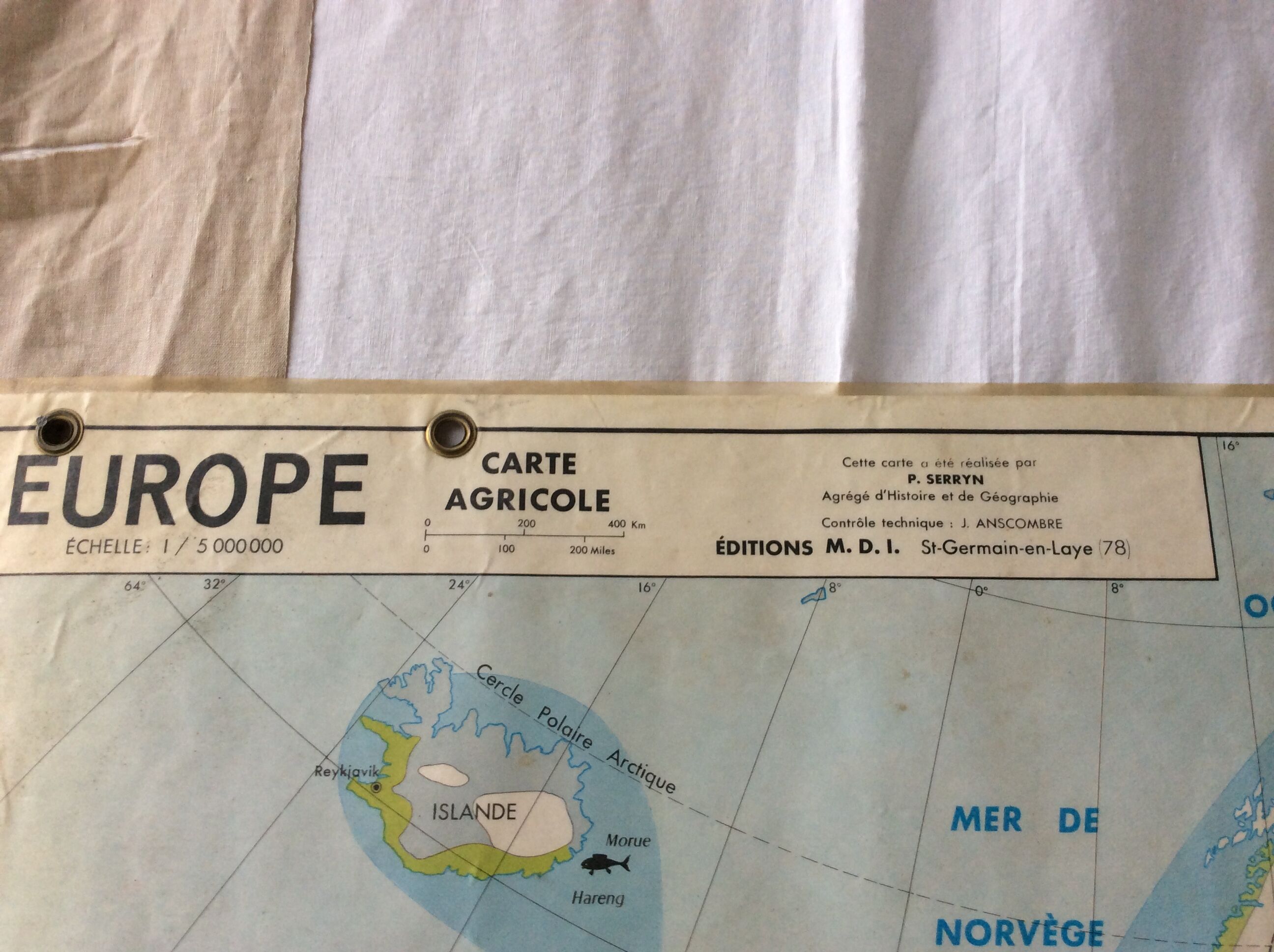Carte scolaire vintage, Europe