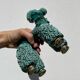 Spaghetti Green Ceramic Poodle Dog