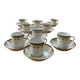 Coffee service 11 cups 12 saucers manufacture w. guerin et cie, paris