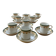 Coffee service 11 cups 12 saucers manufacture w. guerin et cie, paris