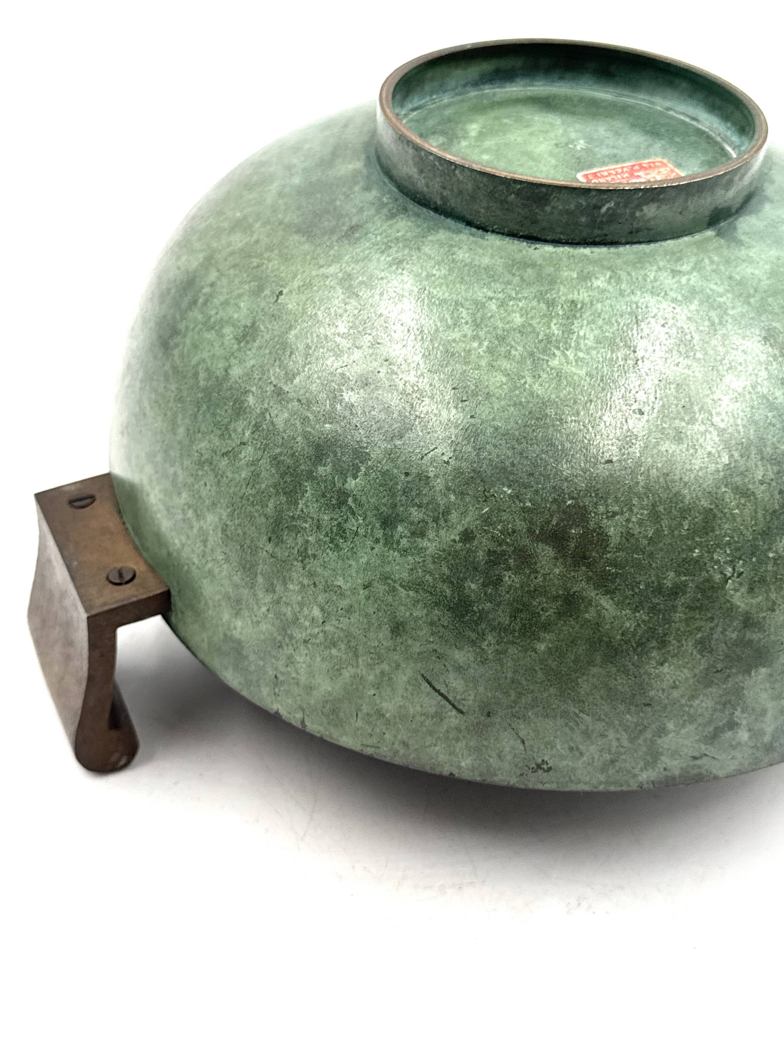 Art Deco bronze vase, Italy ca. 1930s
