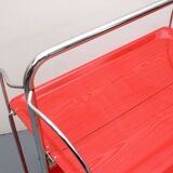 1970s trolley Dinett in red orange
