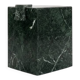 Pedestal table, green marble side table.