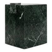 Pedestal table, green marble side table.