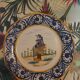 2 decorative Breton plates signed HB Quimper