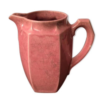 Old pitcher in earthenware of a very pretty pink