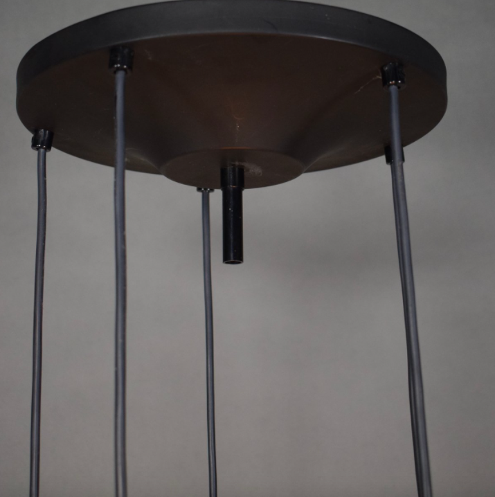 Vintage five-globe ceiling lamp 1960