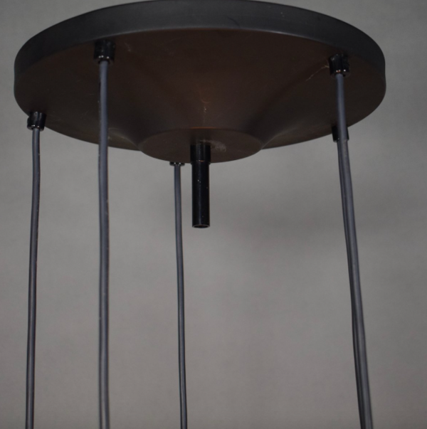 Plafonnier vintage à cinq globes 1960
