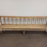 Patinated church pew