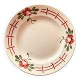 Plat rond Sarreguemine Digoin collection Gastille