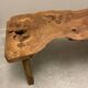 Raw wood coffee table