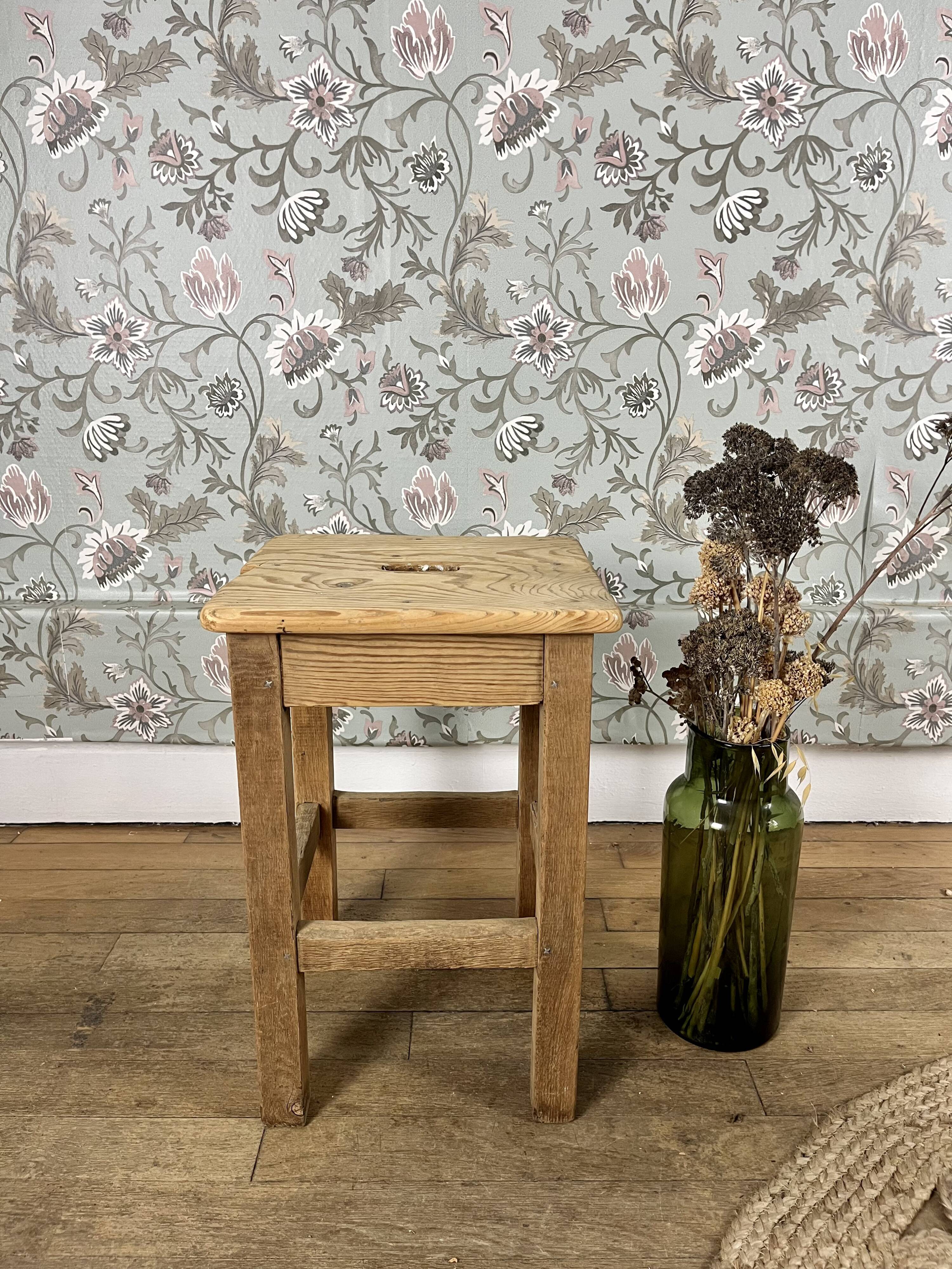 Wooden workshop stools