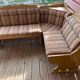 Corner bench for chalet