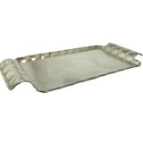 Art Deco tray, silver-plated brass, Szandrik, Hungary, 1930s.