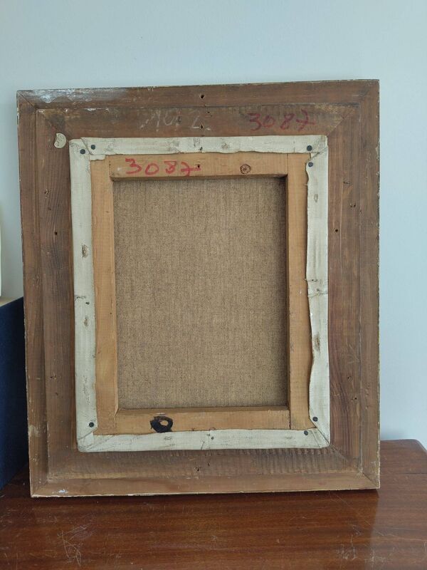 Scène parisienne – huile sur toile, Foussa Itaya, 1964